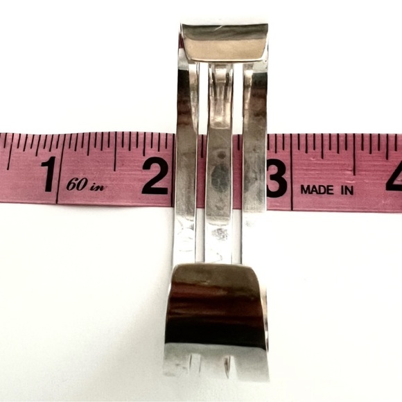 James Avery modernist retired triple bar wide cuff bracelet - Picture 7 of 13